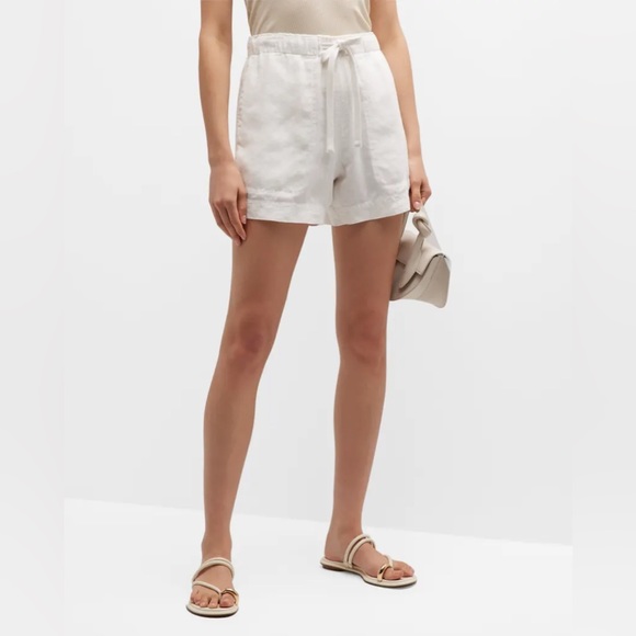 New Mid-Waist Tie-Front Pull-On Shorts - Picture 1 of 4